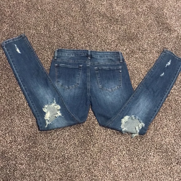 Special A Jeans Ankle Distressed Skinny Jeans - Picture 12 of 12